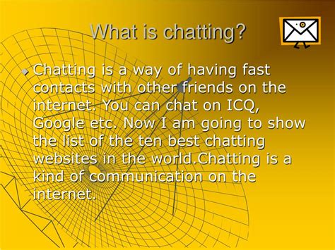 what is chatting.